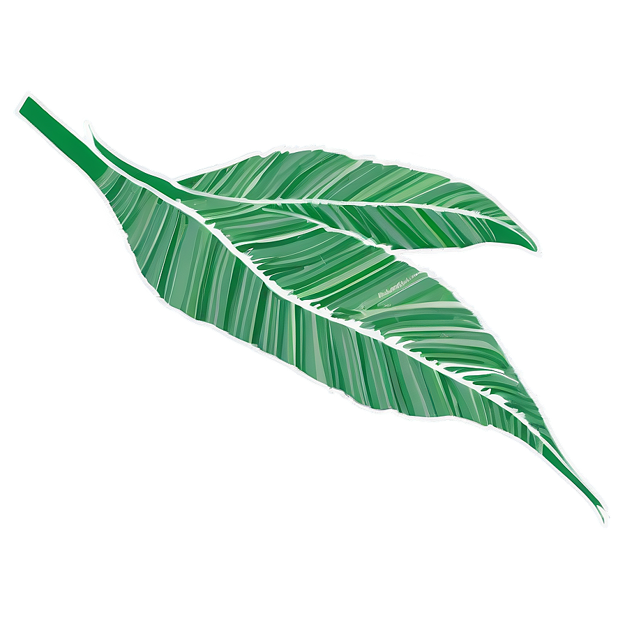 Banana Leaf Silhouette Png 06232024 PNG Image