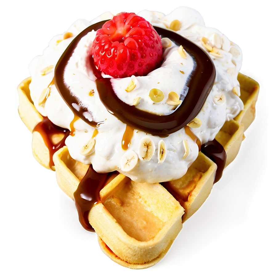 Banana Split Waffle Png 36 PNG Image