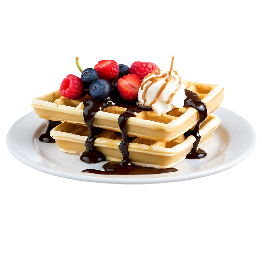 Banana Split Waffle Png 44 PNG Image