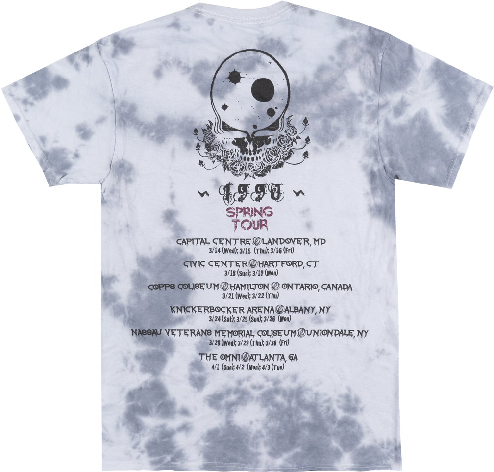 Band Spring Tour T Shirt Design PNG Image