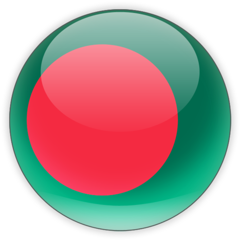 Bangladesh Flag Button PNG Image