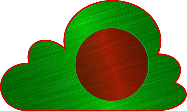 Bangladesh Flag Representation Art PNG Image