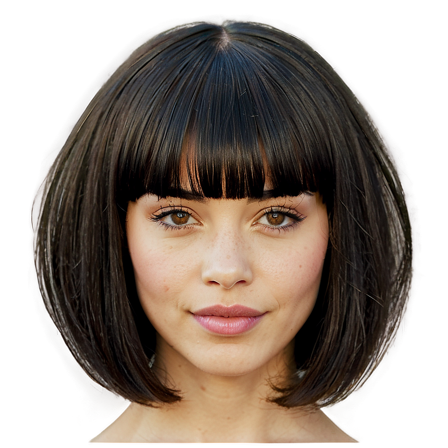 Bangs And Bob Cut Png Qoy58 PNG Image