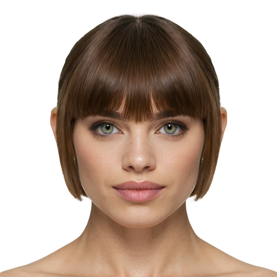 Bangs For Oval Face Png Vuu2 PNG Image