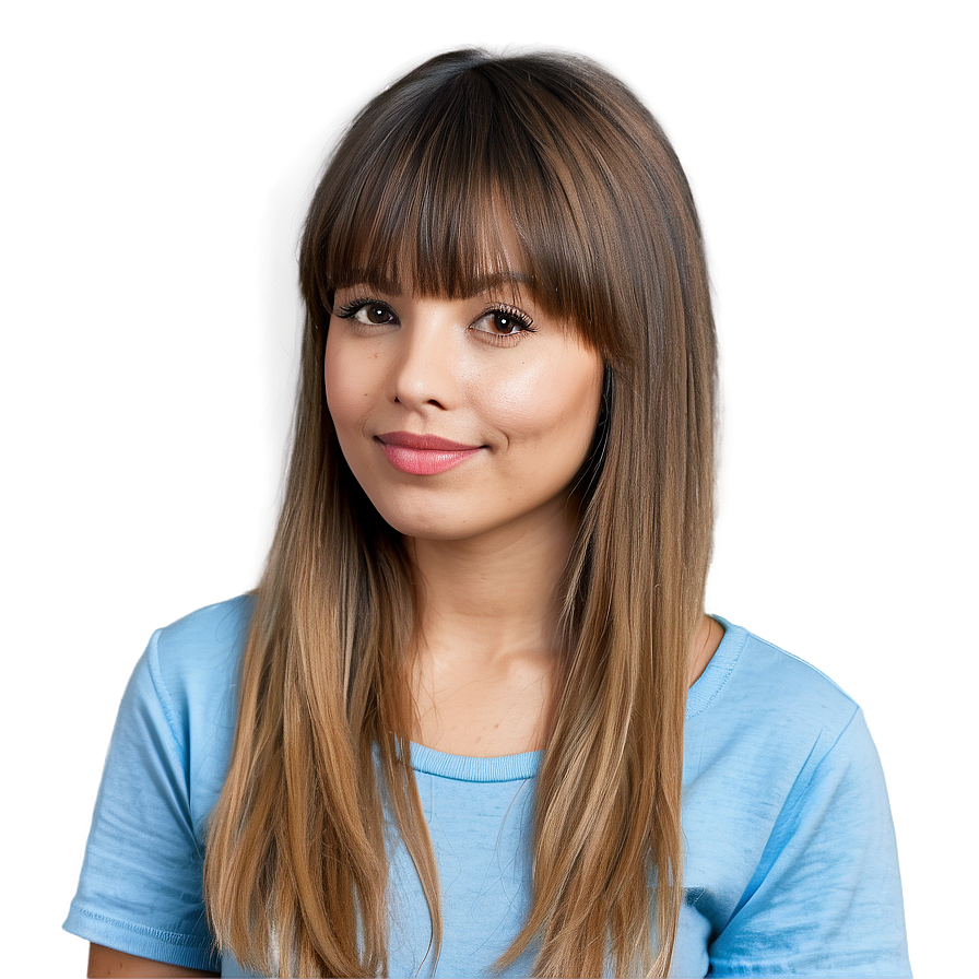 Bangs For Round Face Png Tic PNG Image