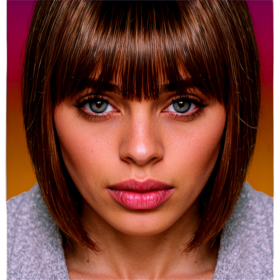 Bangs For Thin Hair Png Tyf PNG Image