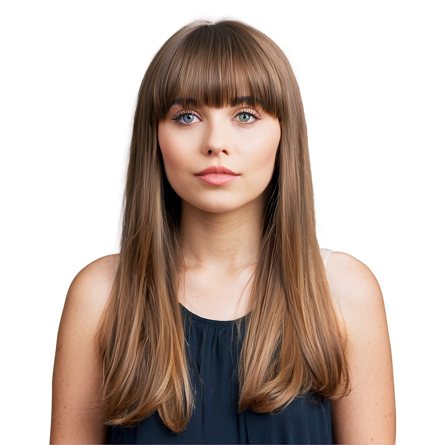 Bangs Hairstyle Inspiration Png 05252024 PNG Image