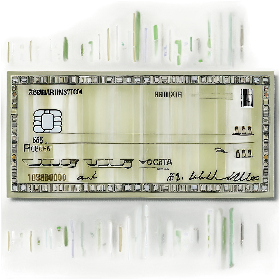 Bank Check For Financial Use Png 06292024 PNG Image