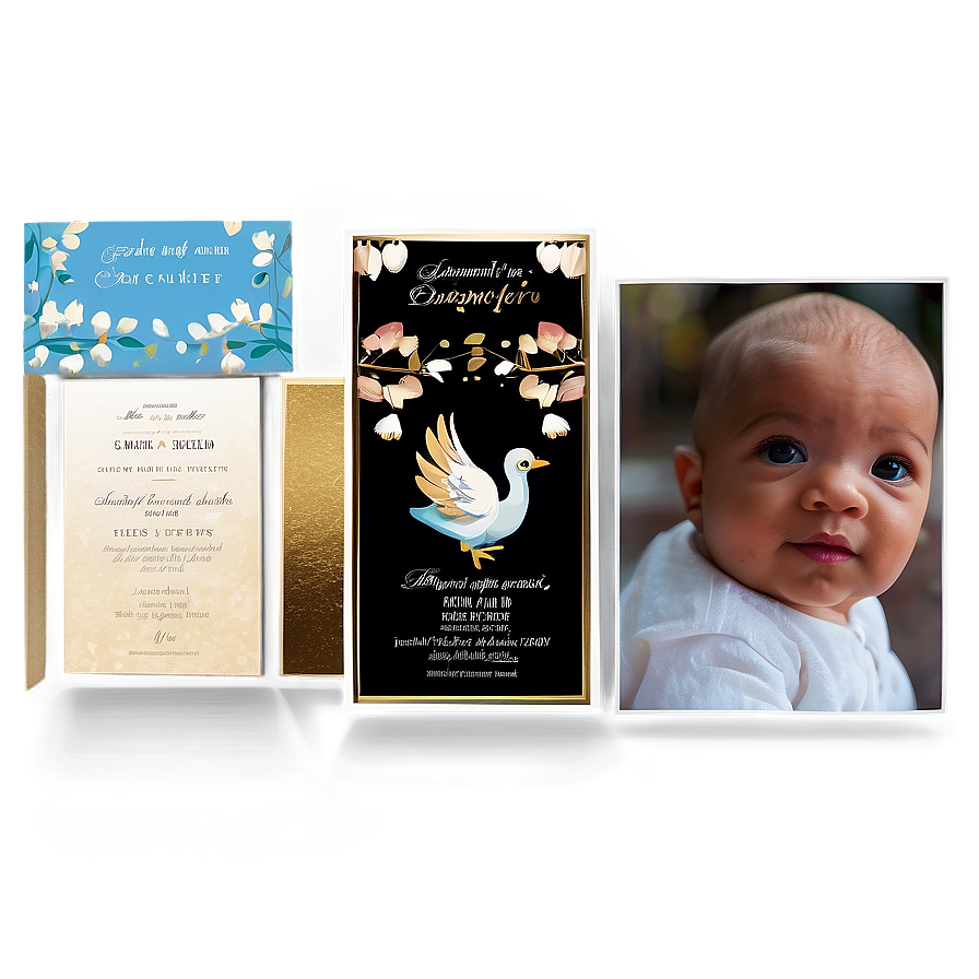 Baptism Celebration Invitation Png 17 PNG Image