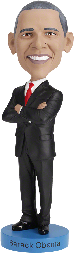 Barack Obama Bobblehead Figure PNG Image