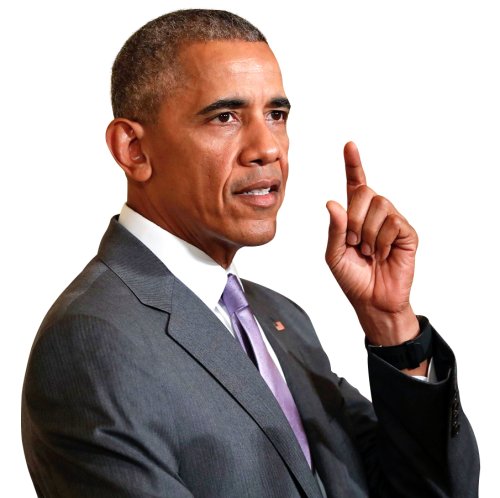 Barack Obama Gesture Speaking PNG Image