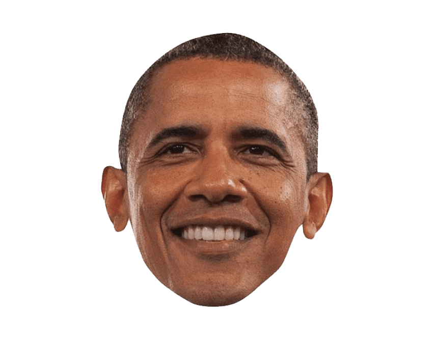 Barack Obama Smiling Portrait PNG Image