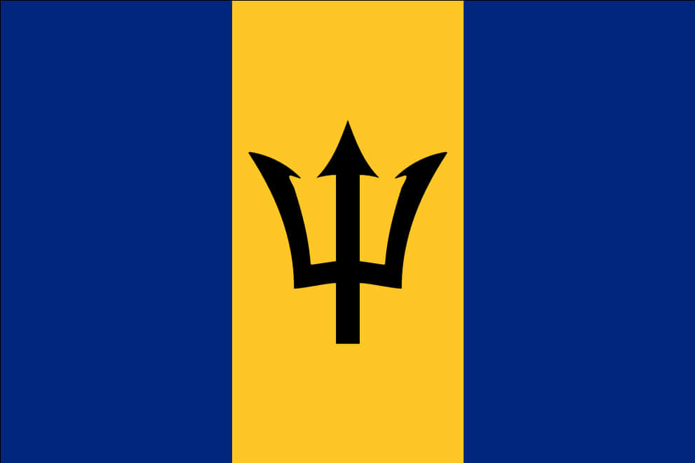 Barbados Flag Triton PNG Image