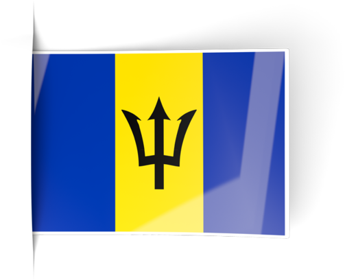 Barbados Flag Waving PNG Image