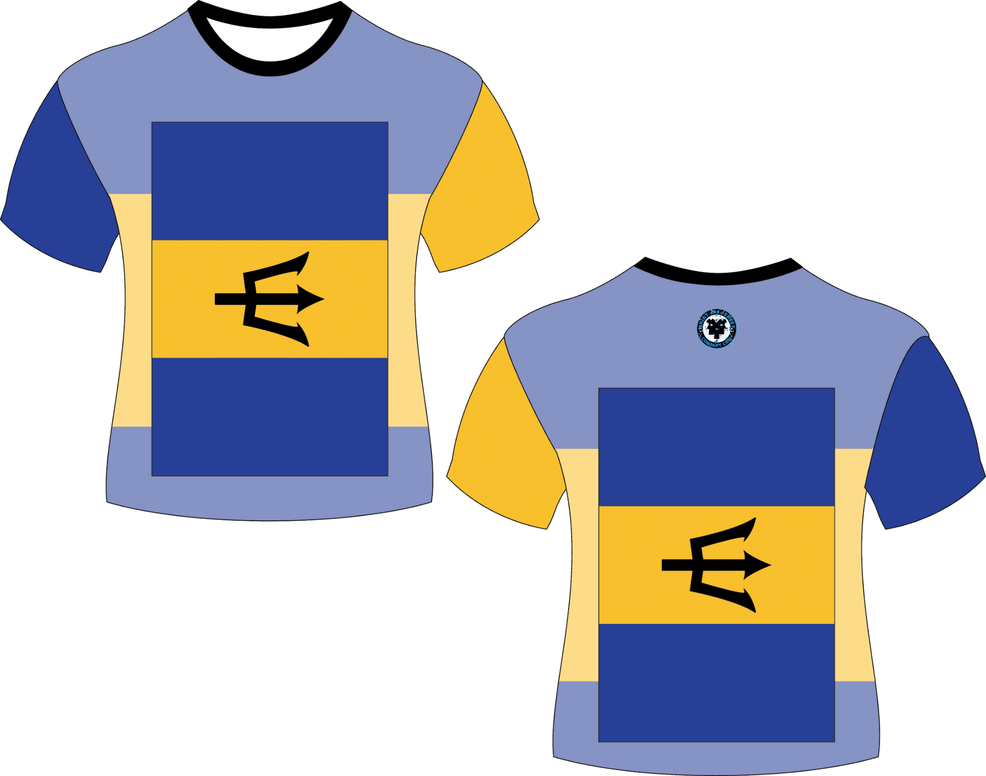 Barbados Inspired T Shirt Designs PNG Image