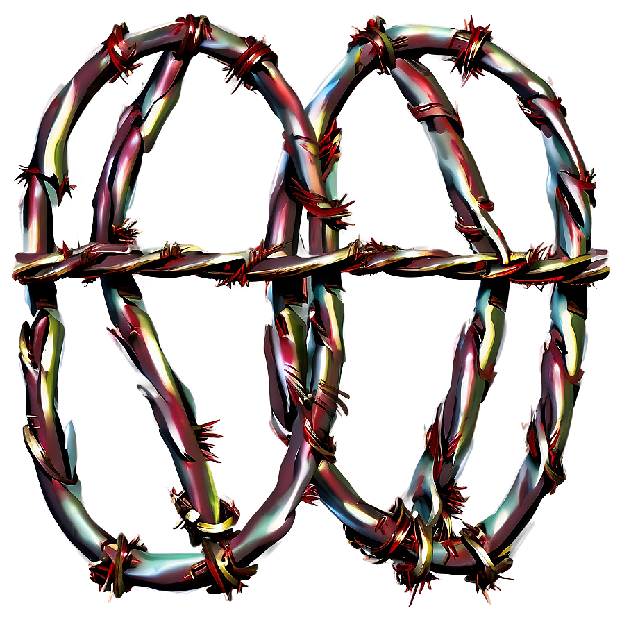 Barbed Wire Decoration Png 05252024 PNG Image