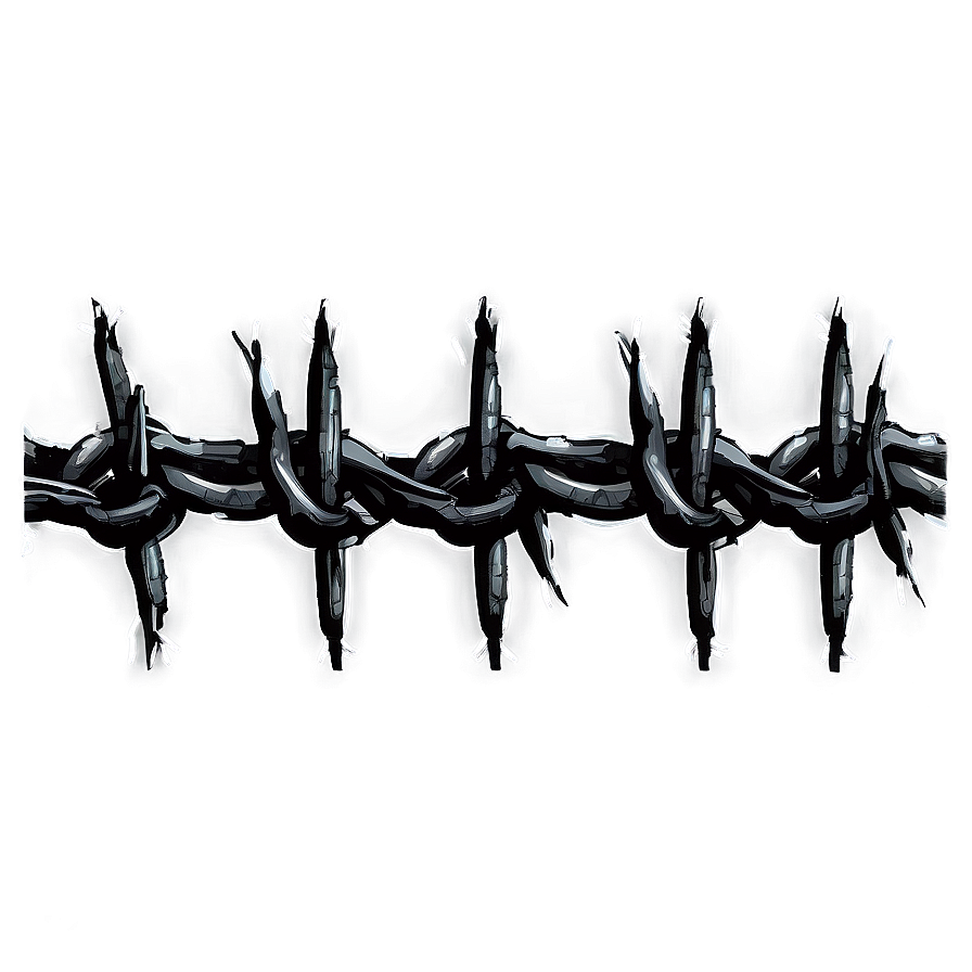 Barbed Wire Drawing Png 23 PNG Image