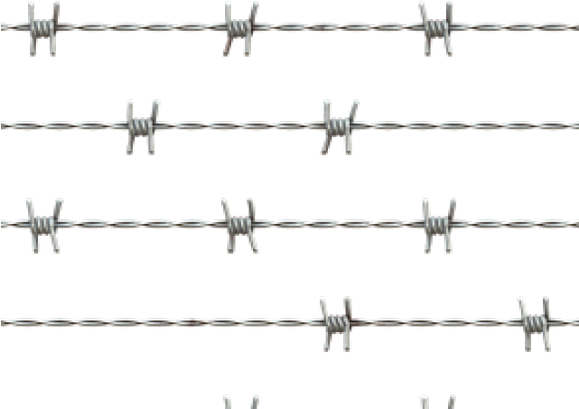 Barbed Wire Fence Pattern PNG Image