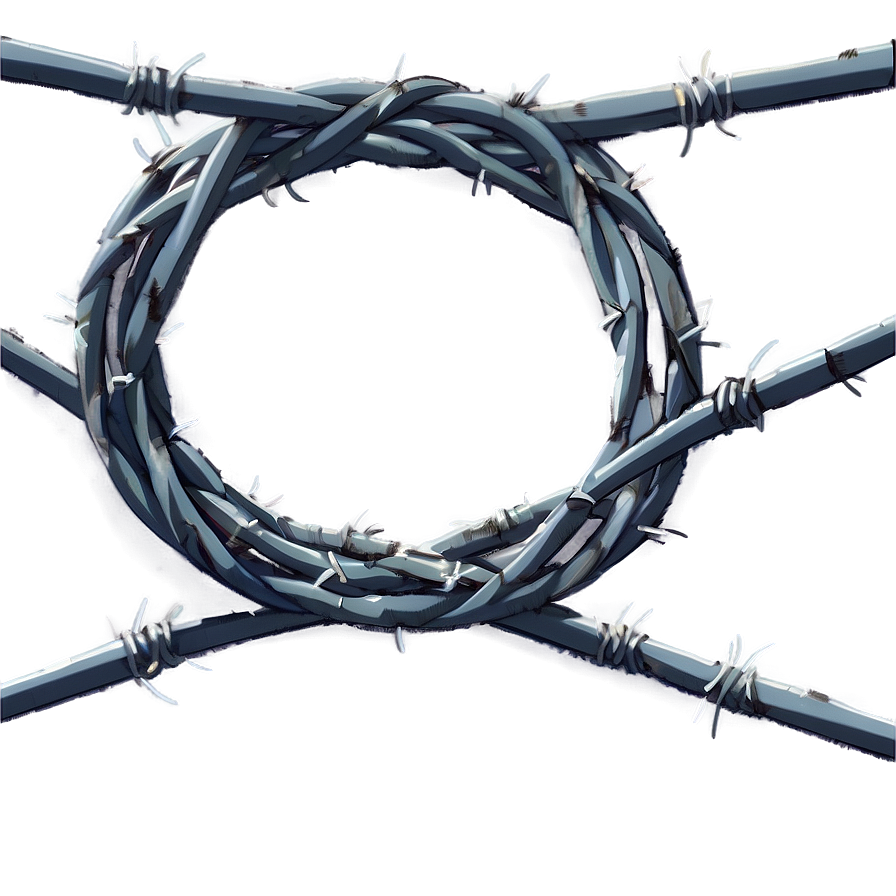 Barbed Wire Fence Png Mer PNG Image