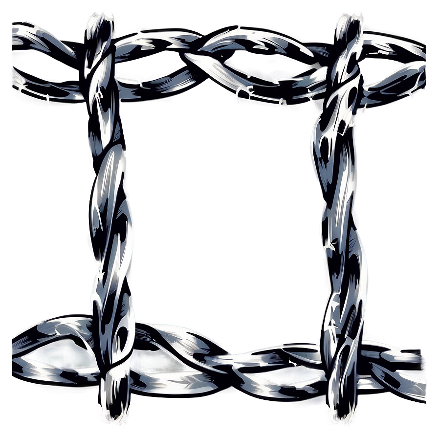 Barbed Wire Illustration Png 2 PNG Image