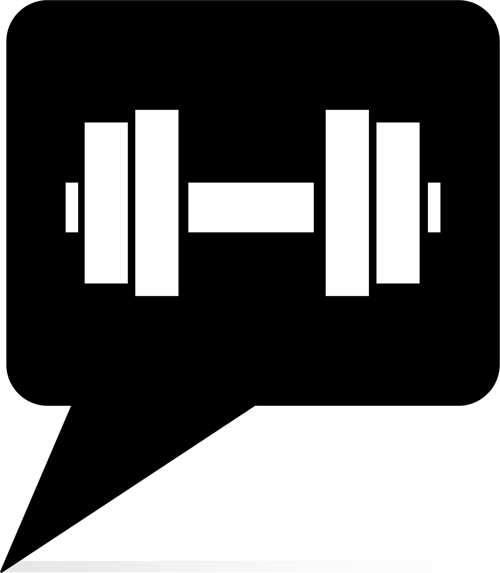 Barbell Icon Graphic PNG Image