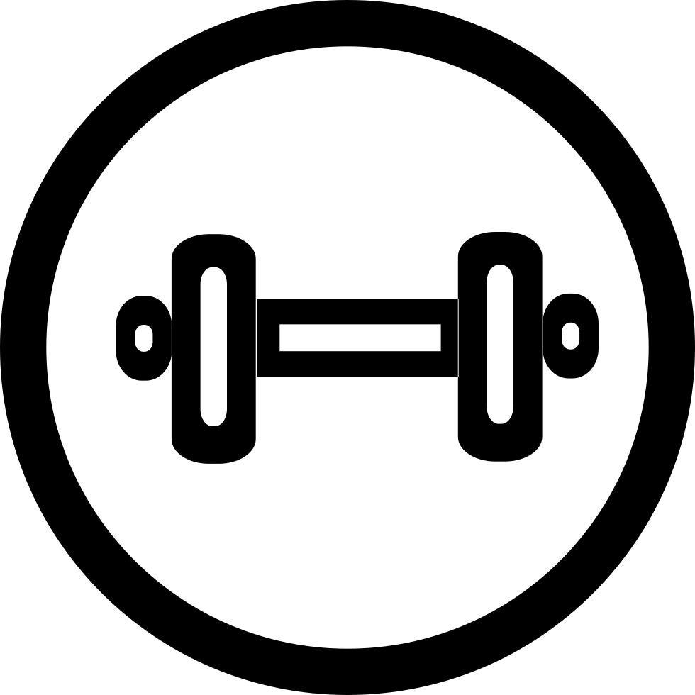 Barbell Icon Graphic PNG Image