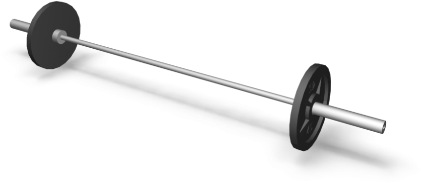 Barbell Weightlifting Equipment PNG Image