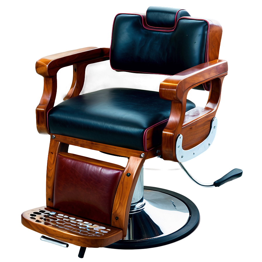 Barber Chair With Armrests Png 06282024 PNG Image