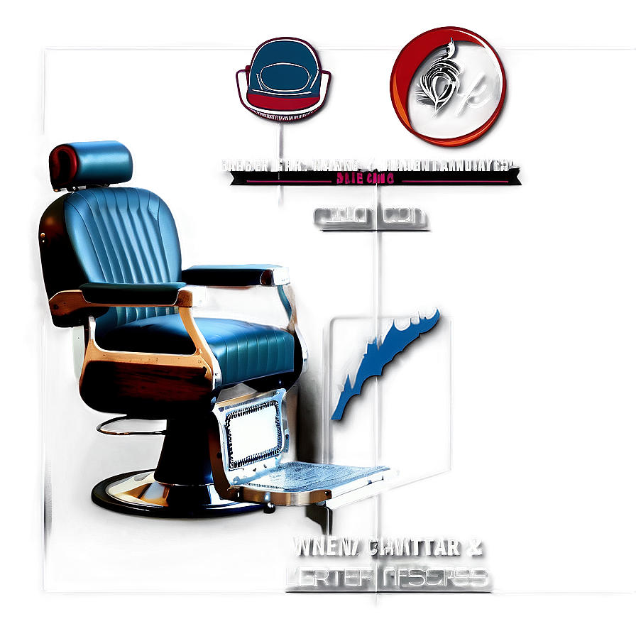 Barber Chair With Headrest Png 45 PNG Image