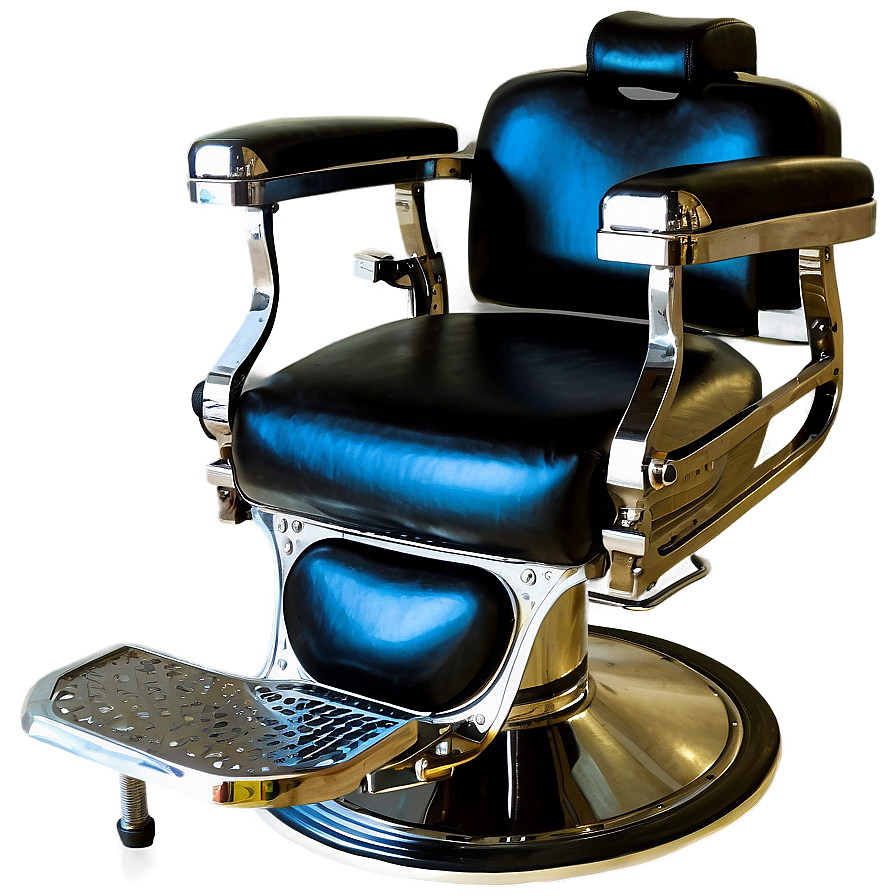 Barber Chair With Hydraulic Pump Png 06282024 PNG Image