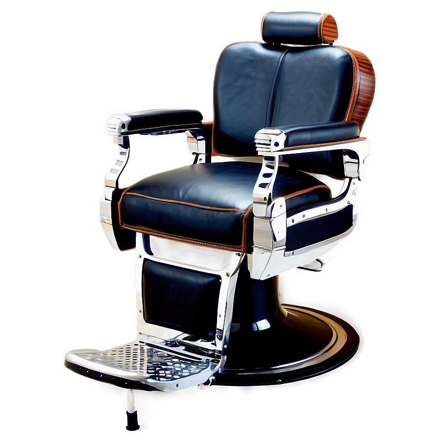 Barber Chair With Leather Finish Png Pji79 PNG Image