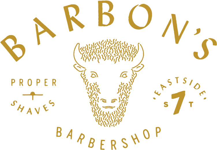 Barbon's Barbershop Logo PNG Image