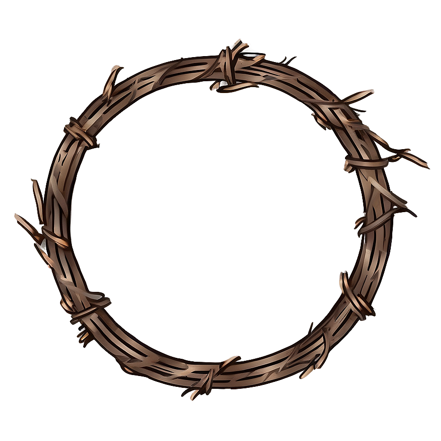 Barbwire Circle Frame Png 56 PNG Image