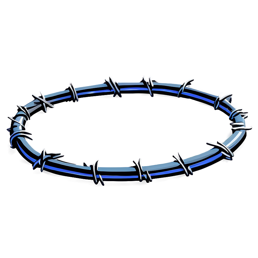 Barbwire Circle Frame Png Kjv17 PNG Image