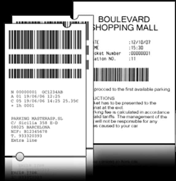 Barcode Parking Ticket Example PNG Image