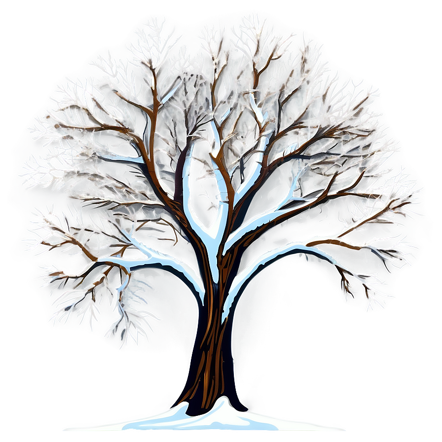 Bare Tree In Snow Png 06282024 PNG Image