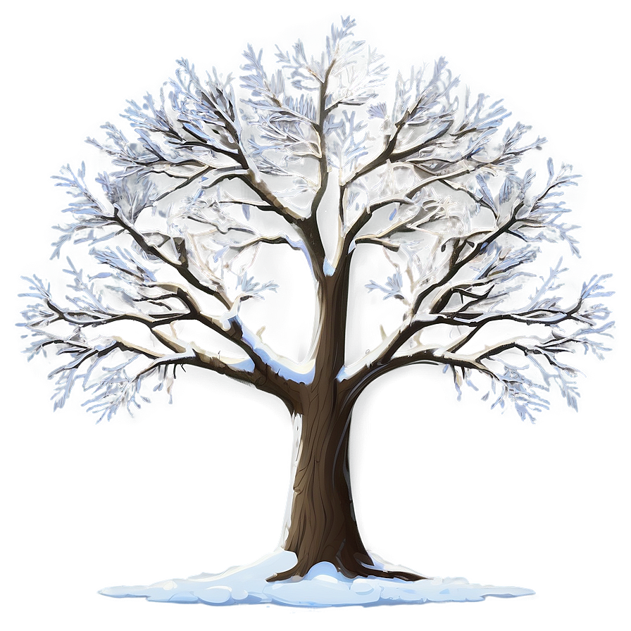 Bare Tree In Snow Png 06282024 PNG Image