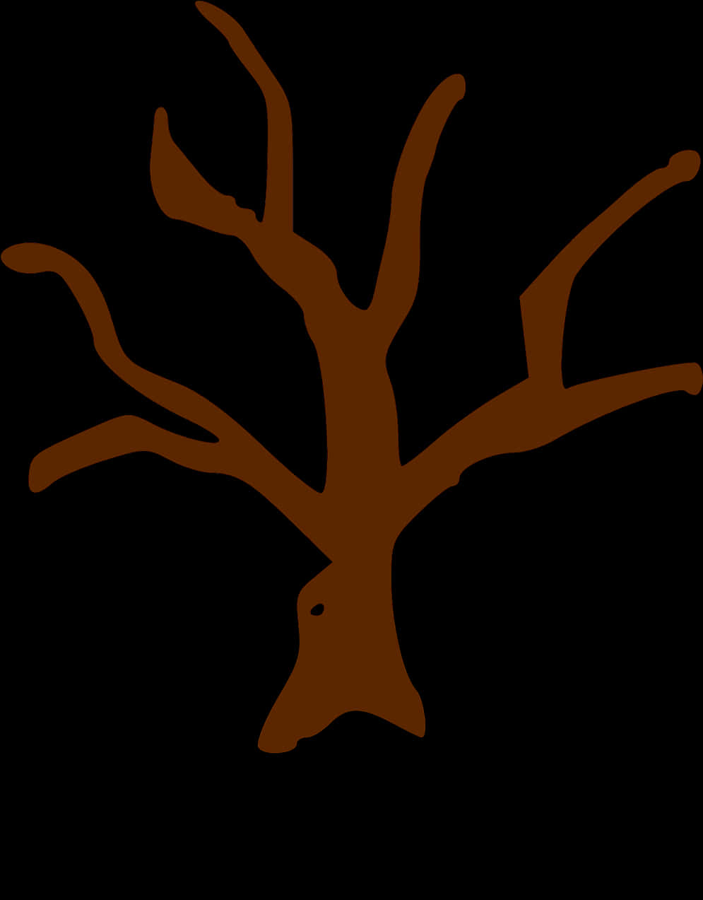 Bare Tree Silhouette PNG Image