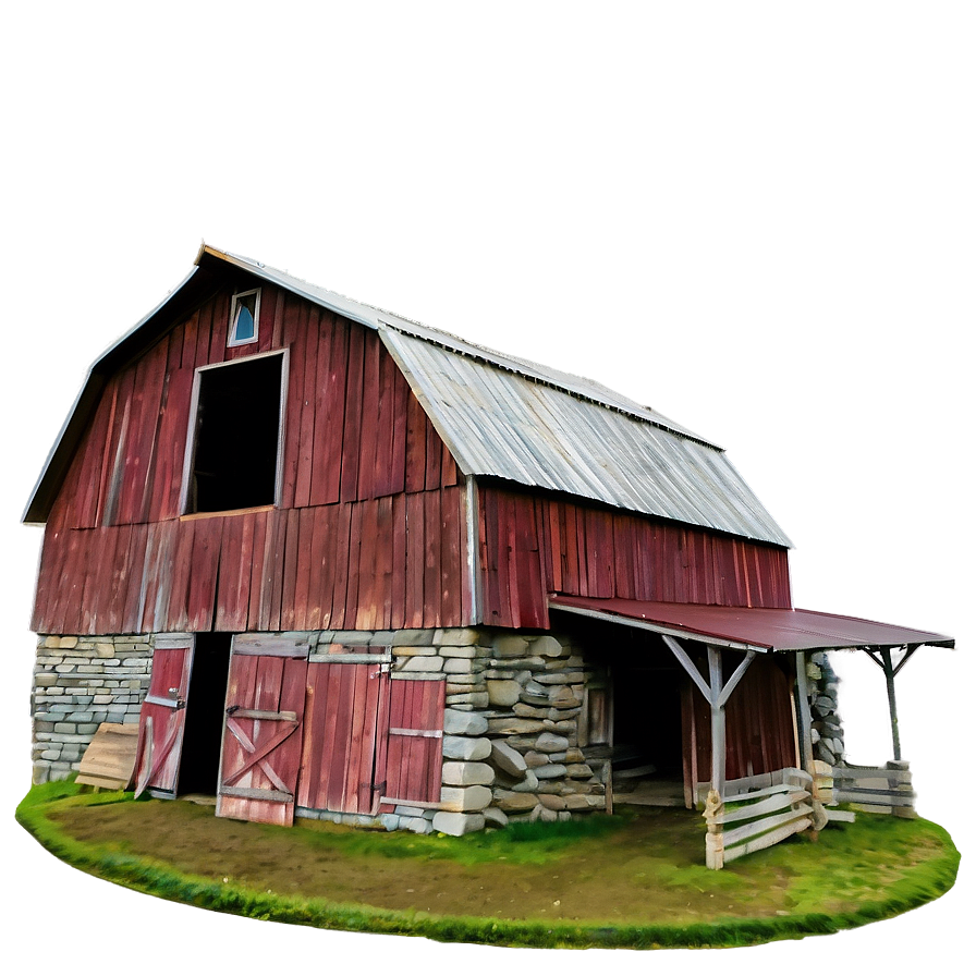 Barn In Rolling Hills Png 81 PNG Image