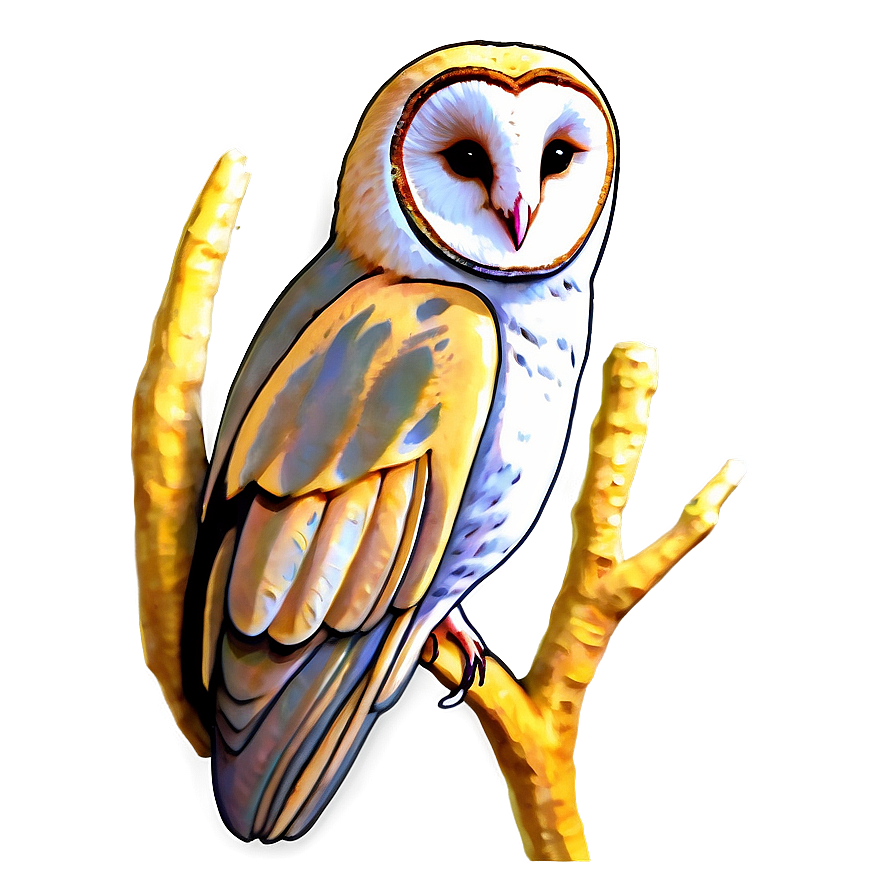 Barn Owl In Twilight Png Jyt PNG Image