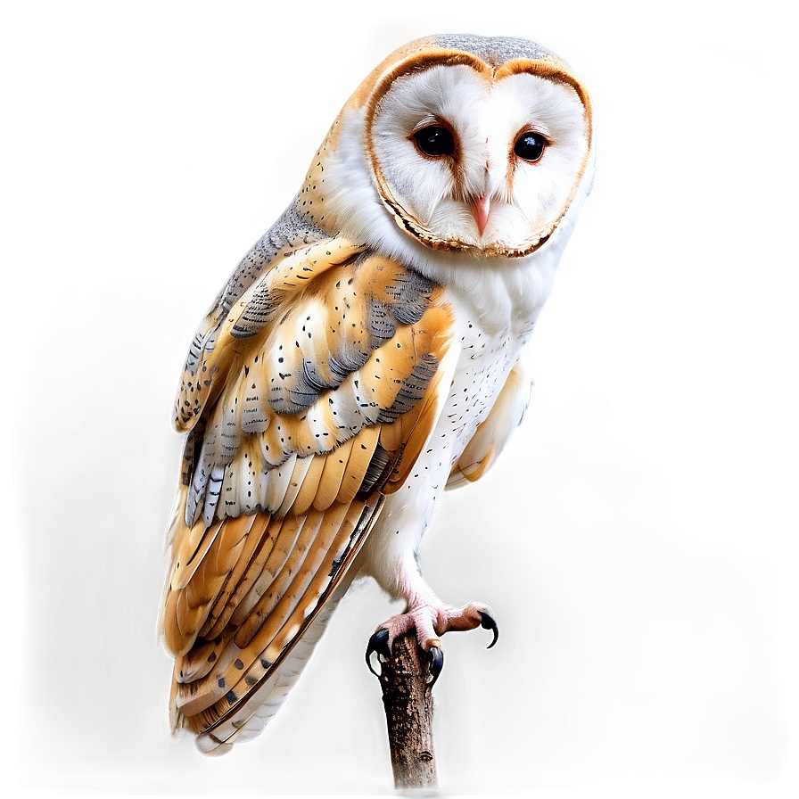 Barn Owl Perching Png Udk29 PNG Image