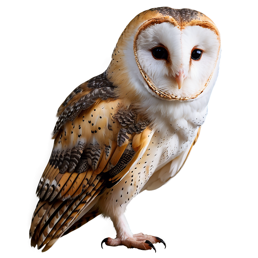 Barn Owl Tilted Head Png Isd PNG Image