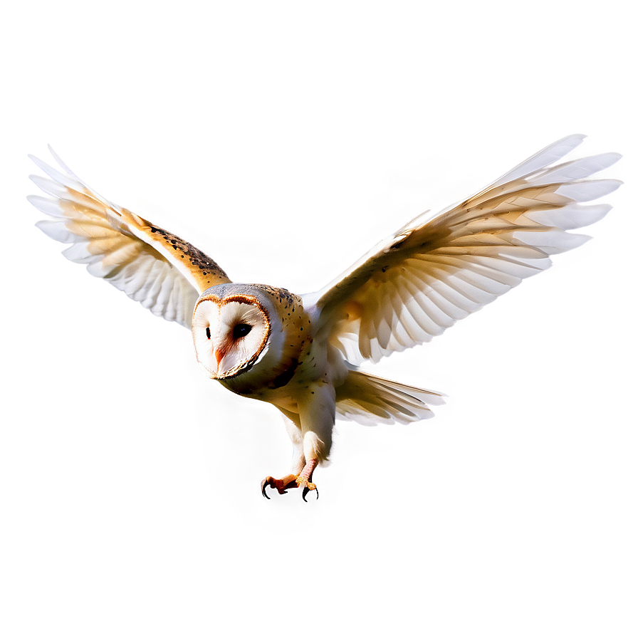 Barn Owl With Open Wings Png 06252024 PNG Image