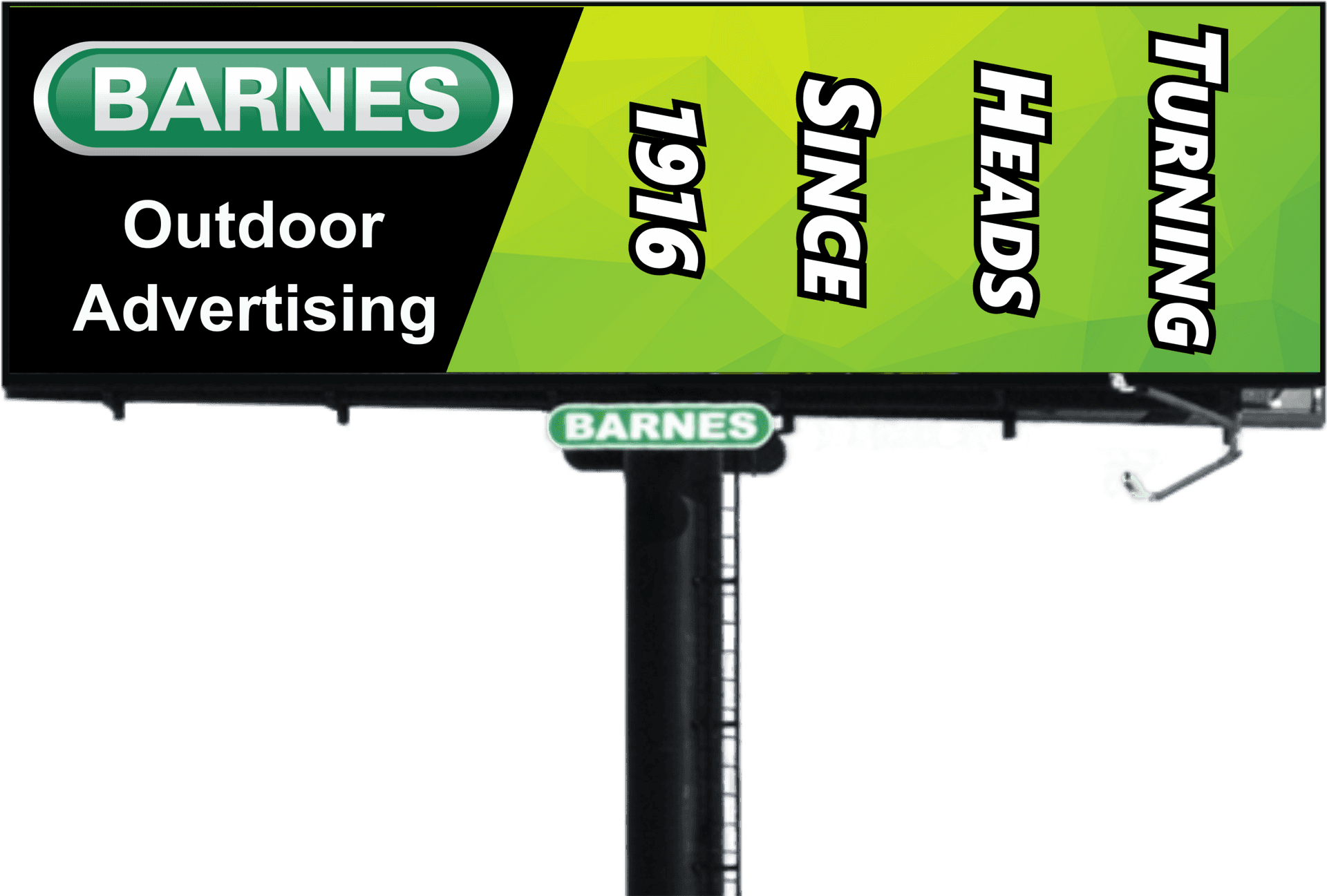 Barnes Outdoor Advertising Billboard PNG Image