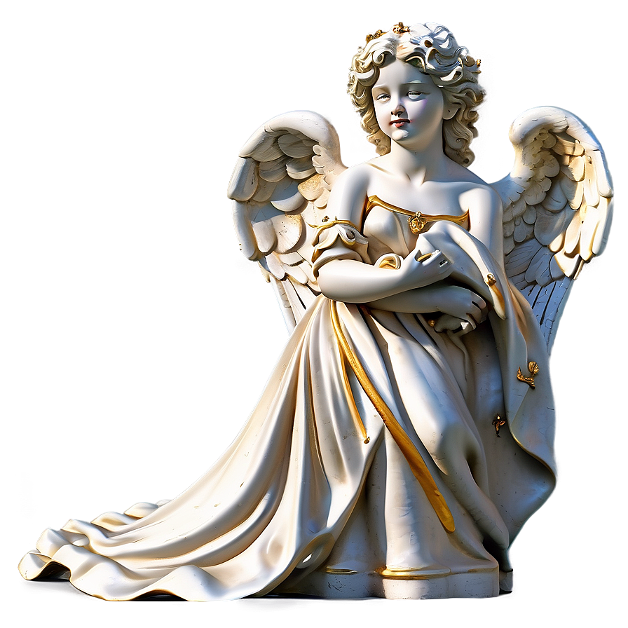 Baroque Angel Statue Png Tnm PNG Image