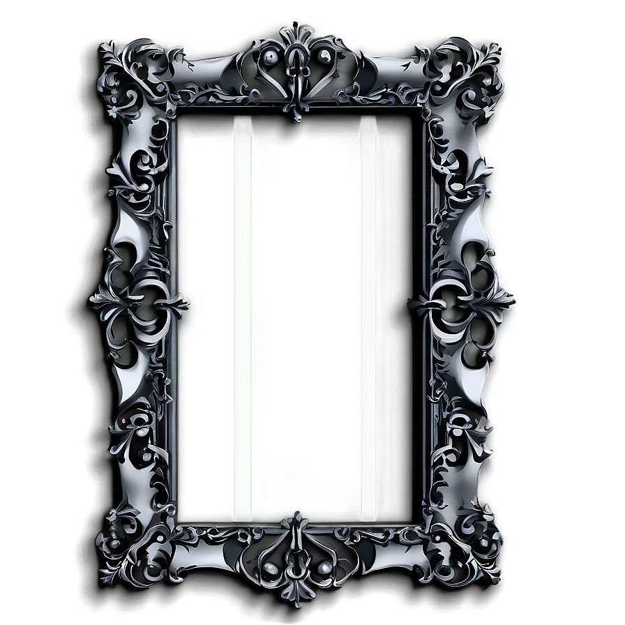 Baroque Black Frame Png 05252024 PNG Image