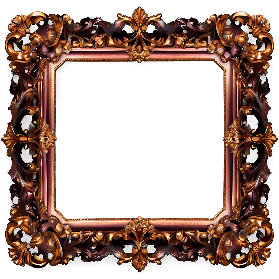 Baroque Frame Design Png 06262024 PNG Image