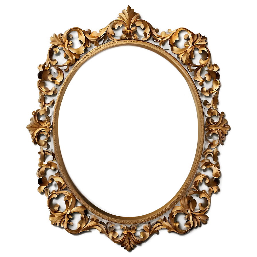 Baroque Frame Design Png Hcr PNG Image