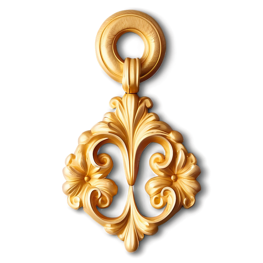 Baroque Gold Ornament Png Iyh57 PNG Image