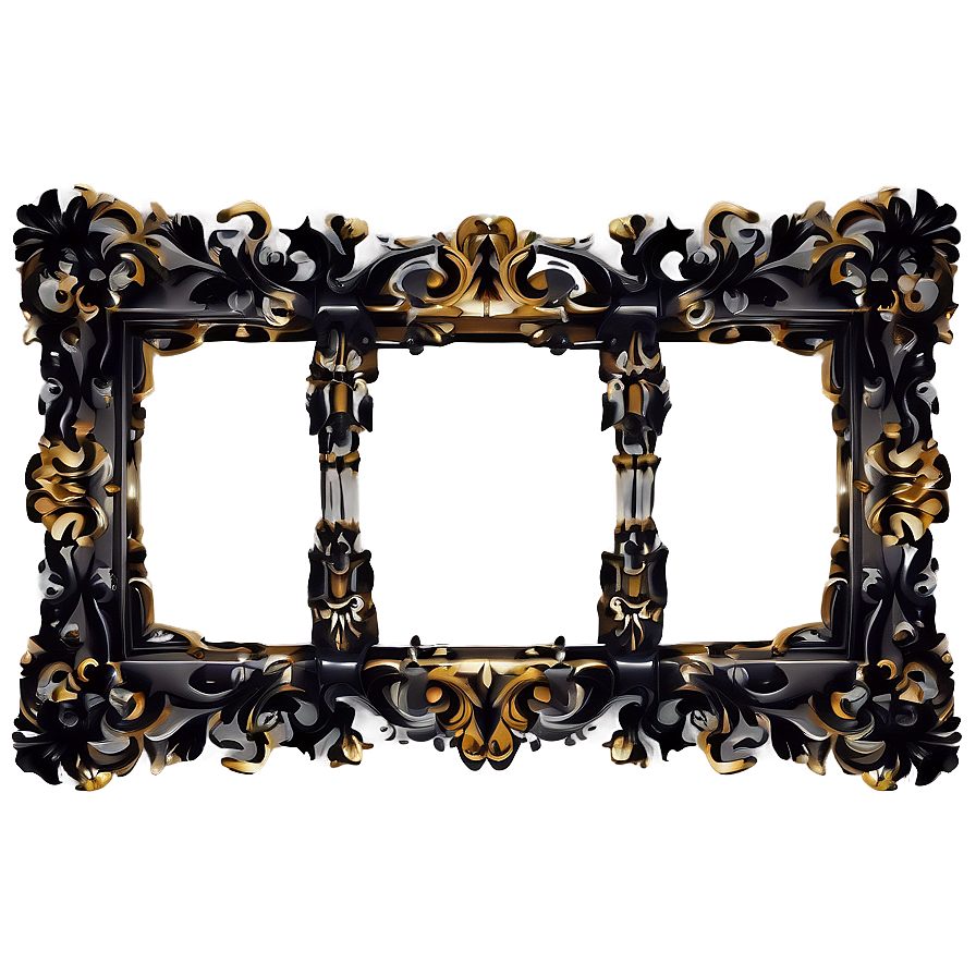 Baroque Gothic Frame Png Rhi23 PNG Image